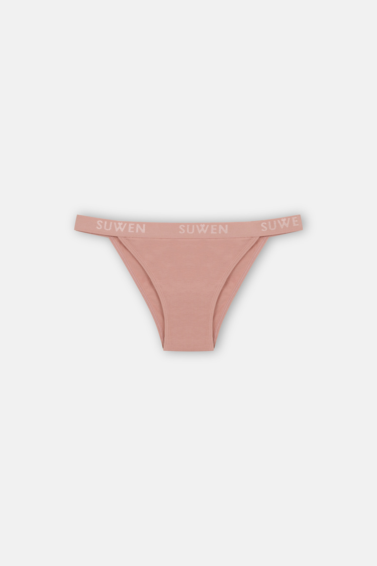 Nude / Brown / Pink 3 P Suwen Elastic Slip