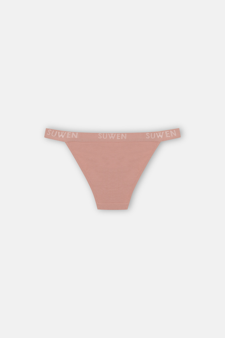 Nude / Brown / Pink 3 P Suwen Elastic Slip