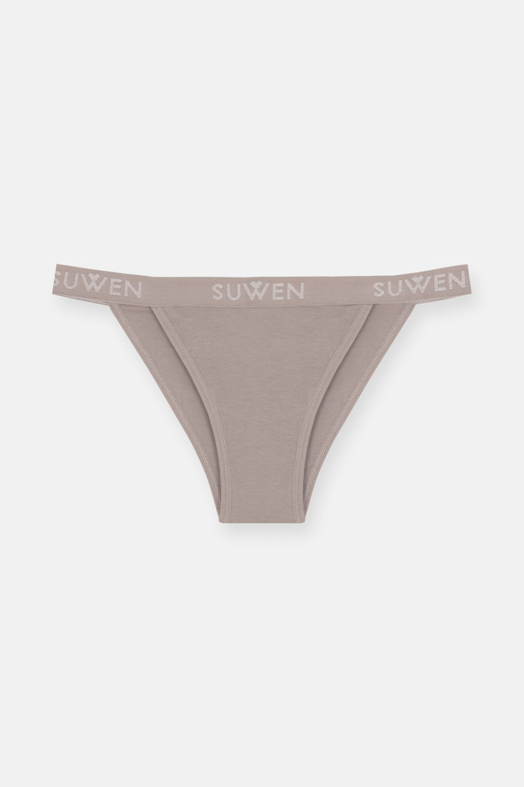 Purple / Pink / Cappucino 3 P Suwen Elastic Slip
