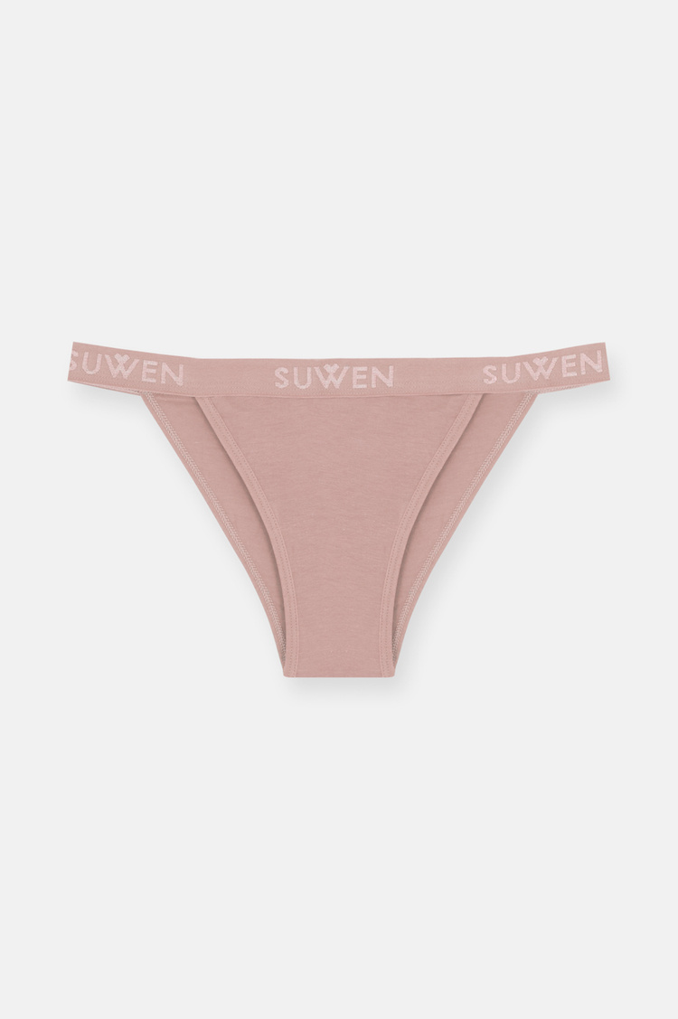 Purple / Pink / Cappucino 3 P Suwen Elastic Slip