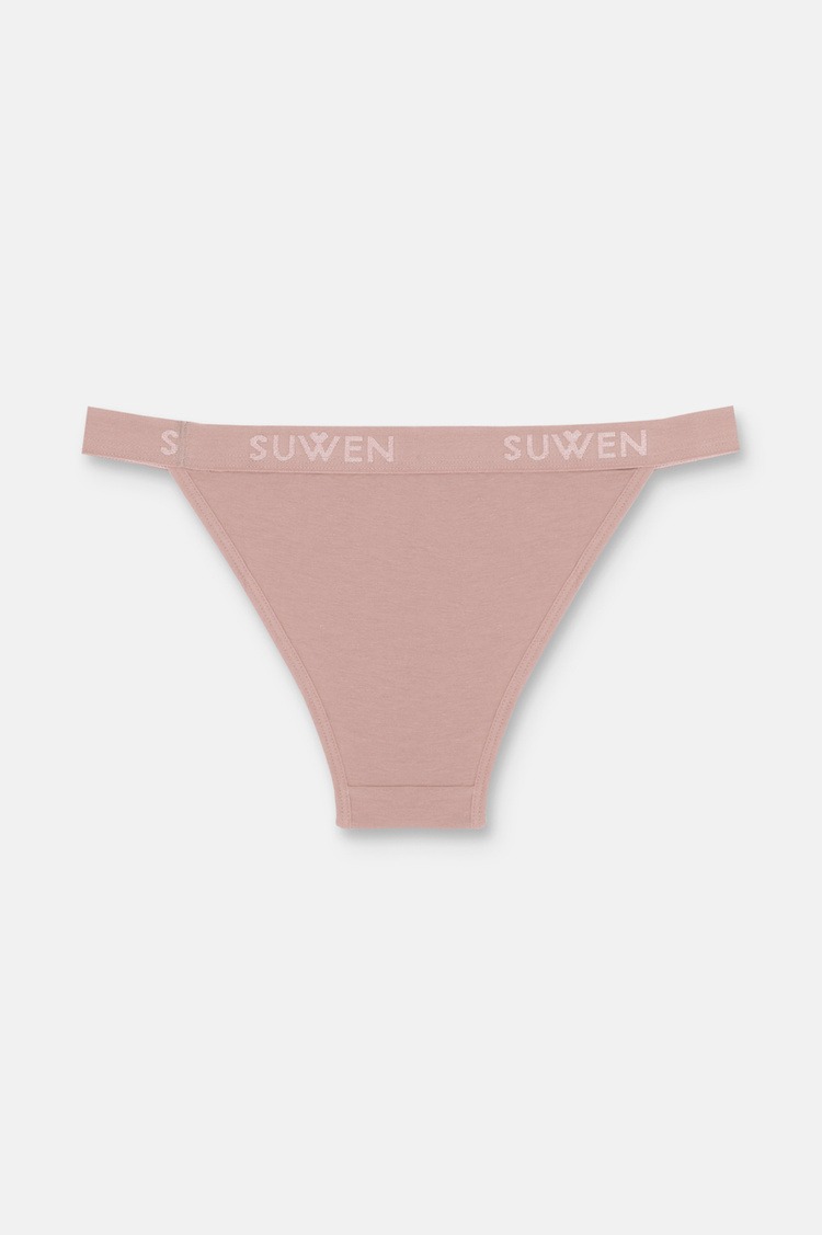 Purple / Pink / Cappucino 3 P Suwen Elastic Slip