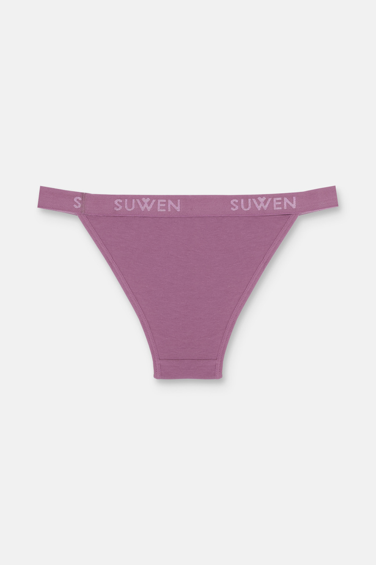 Purple / Pink / Cappucino 3 P Suwen Elastic Slip