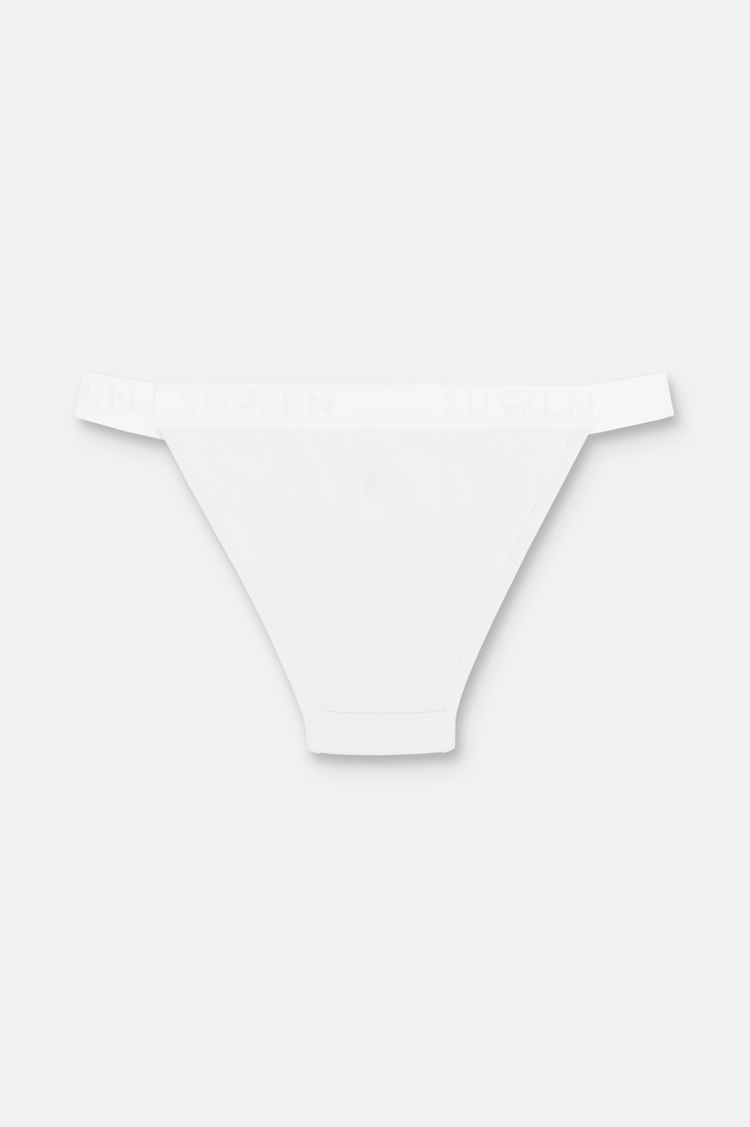 Siyah / Gri / Beyaz 3'lü Pamuklu Lastikli Normal Bel Slip Külot