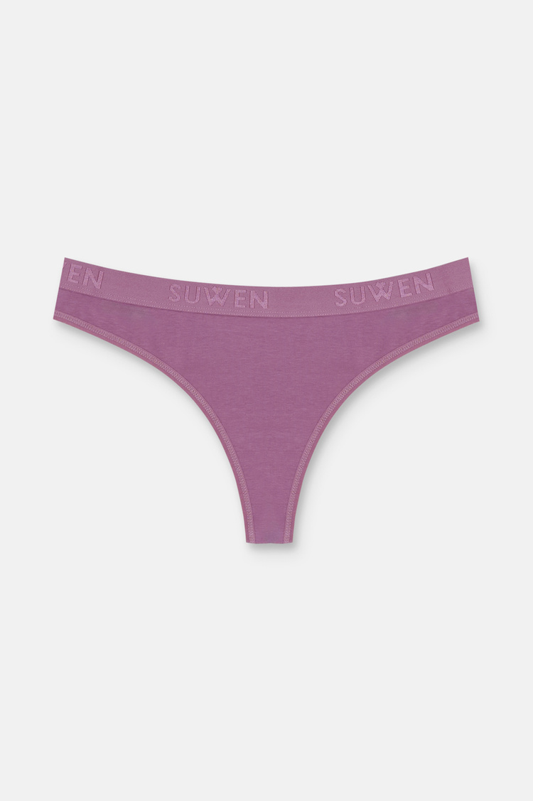 Purple / Pink / Cappucino 3 P Suwen Elastic String