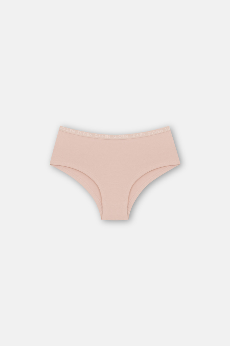 Nude / Brown / Pink 3 P Suwen Elastic Short