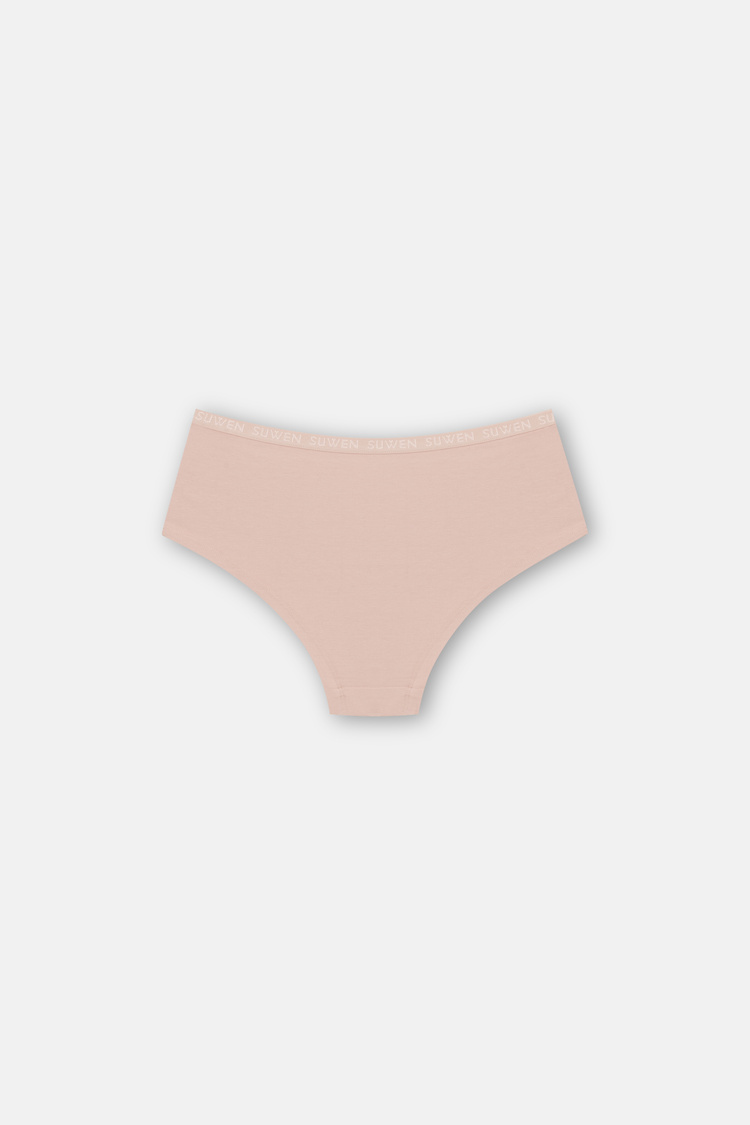 Nude / Brown / Pink 3 P Suwen Elastic Short