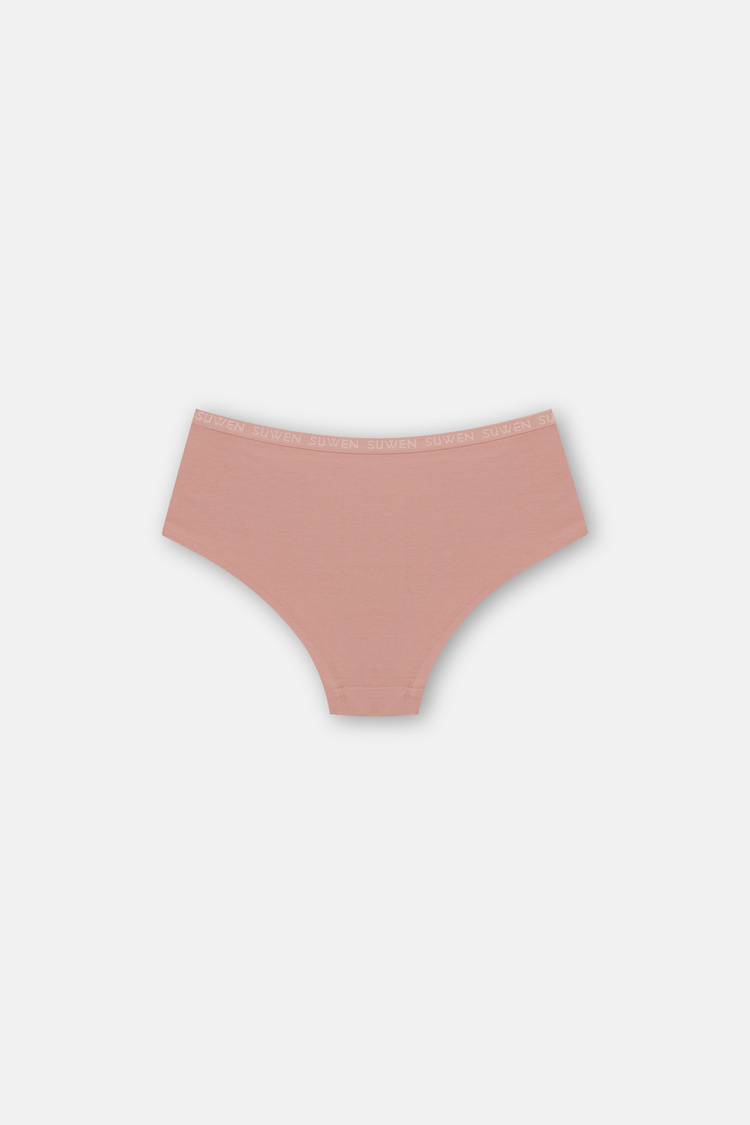 Nude / Brown / Pink 3 P Suwen Elastic Short