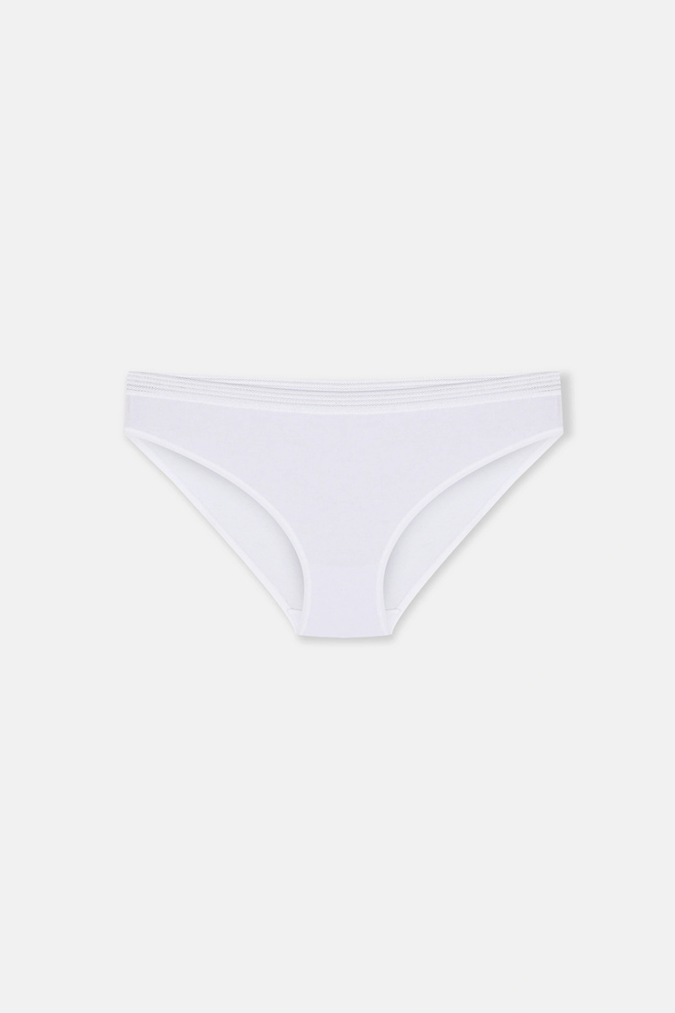 Siyah / Gri / Beyaz 3'lü Pamuklu Dantelli Slip Külot