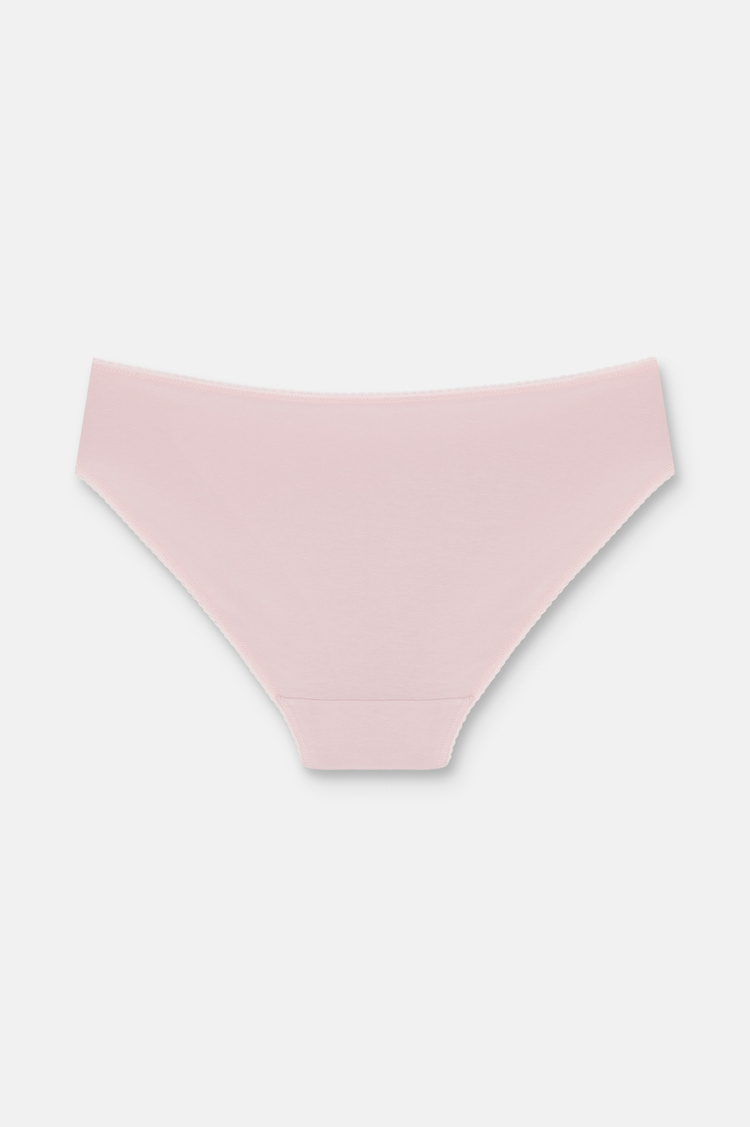 Kahverengi / Pembe / Gül Kurusu 3'lü Pamuklu Normal Bel Slip Külot