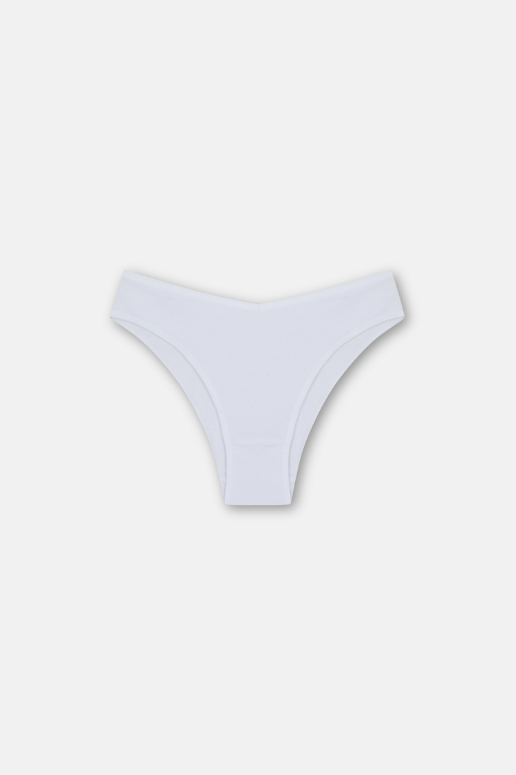 Black / Gray / White 3 P Cotton V Shape Brazilian Slip