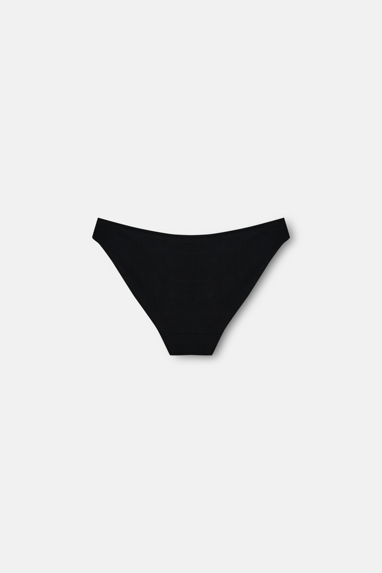 Siyah 5'li Pamuklu Basic Slip Külot