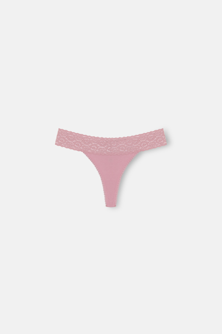 Ekru / Vizon / Pembe 3'lü Düşük Bel String Külot