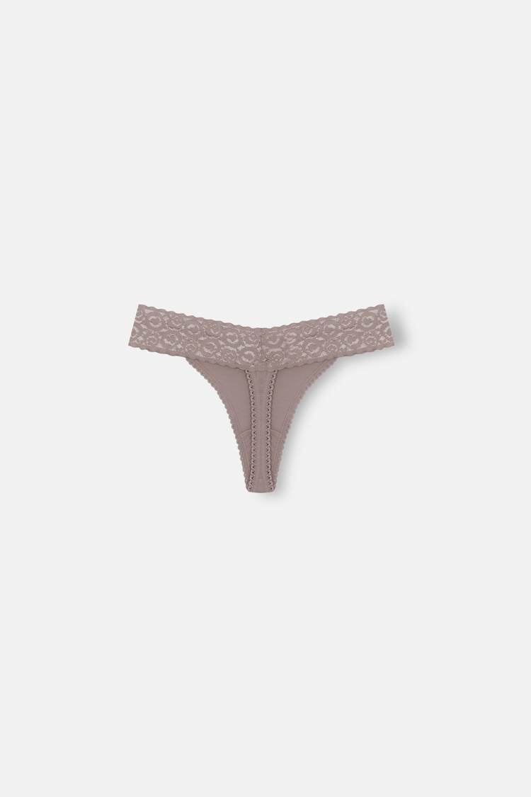 Ekru / Vizon / Pembe 3'lü Düşük Bel String Külot