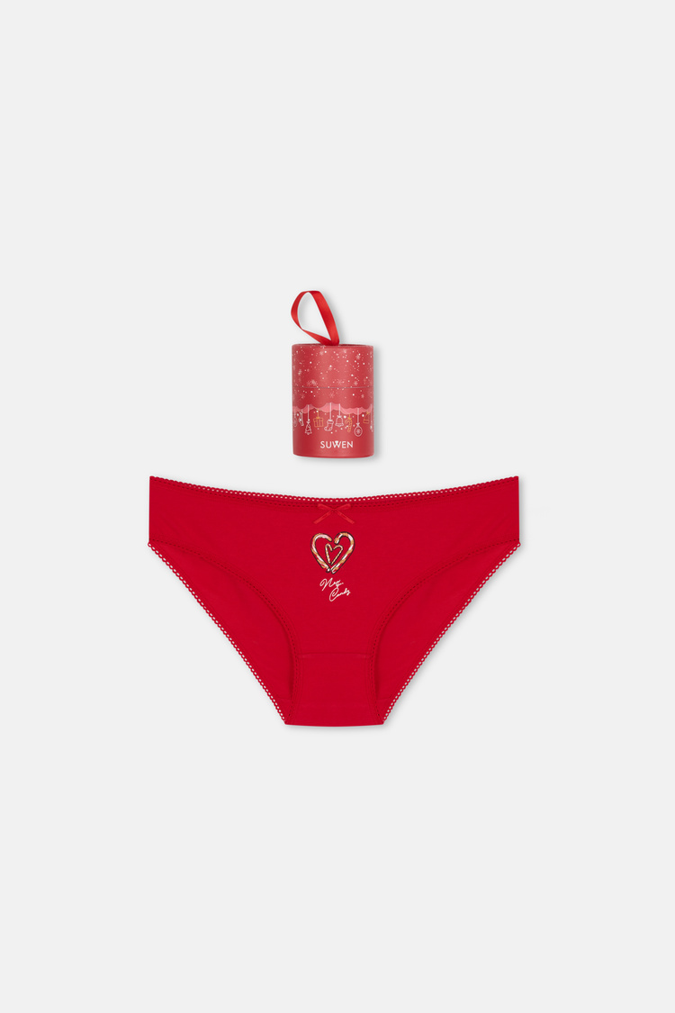Kırmızı Yeni Yıl Slip Külot