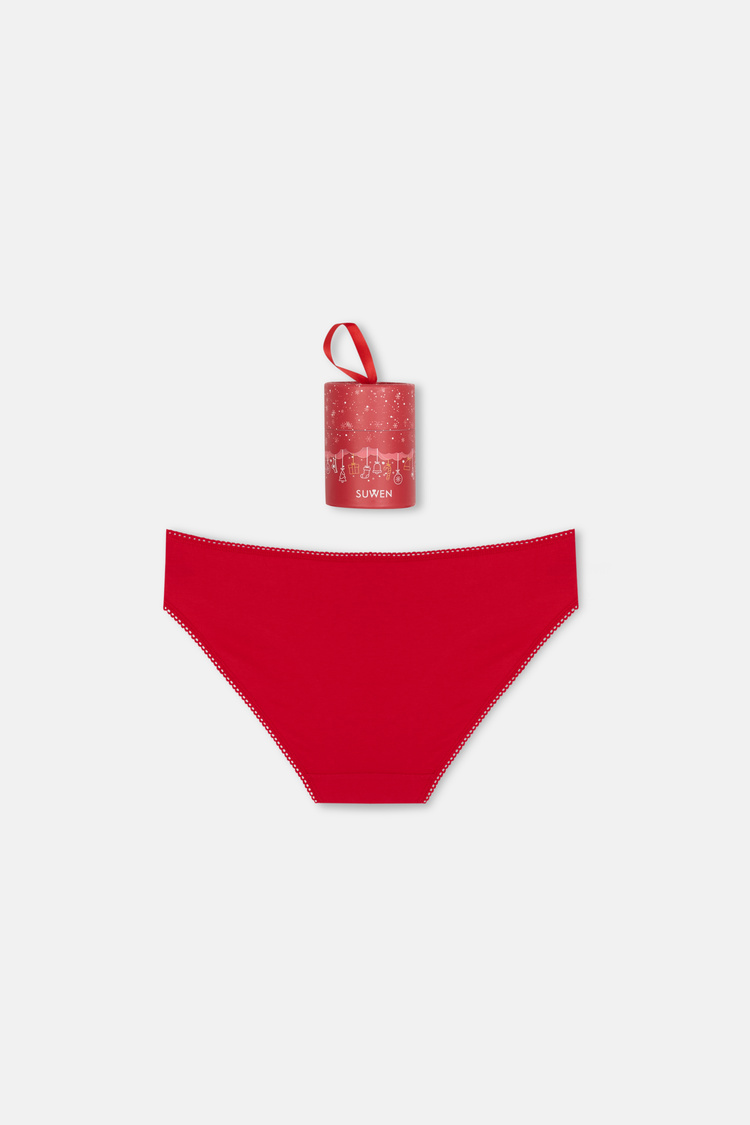 Kırmızı Yeni Yıl Slip Külot