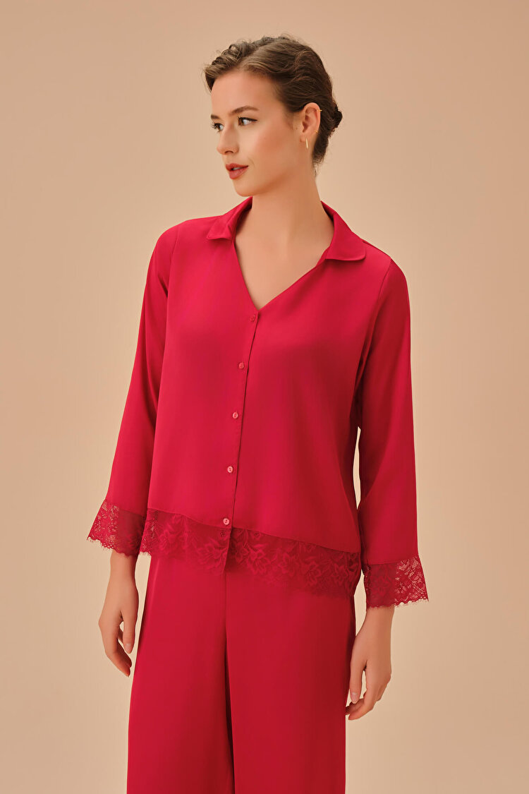 Bordo Sapphire Maskülen Pijama Takımı