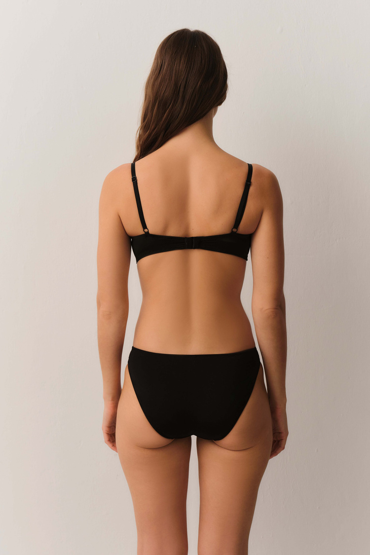 Siyah Ethereal Slip Külot
