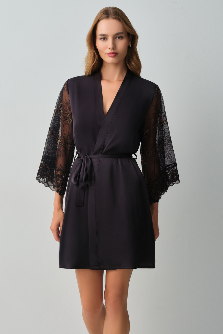 Black Pearl Morning Gown