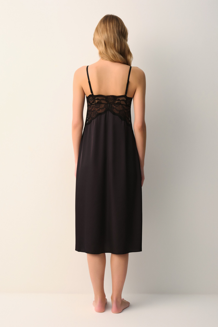 Black Vivienne Long Nightie