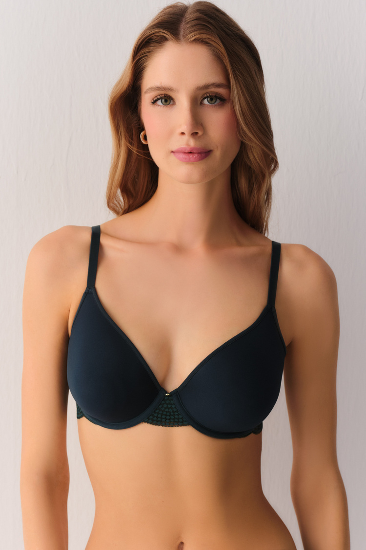 Emerald Elegant Sprinkle Spacer Balconette Bra