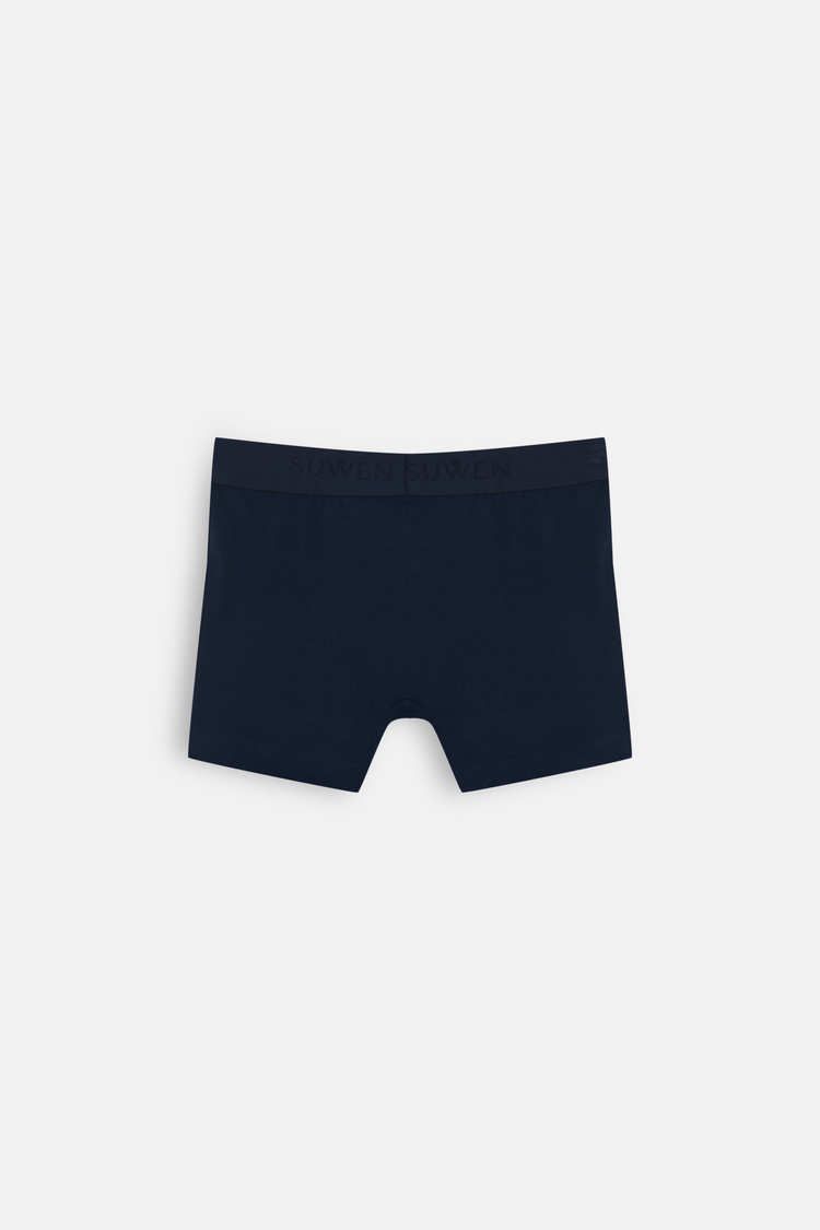 Navy/Navy Men 2P Cotton Comfort Suwen Elastic Boxer