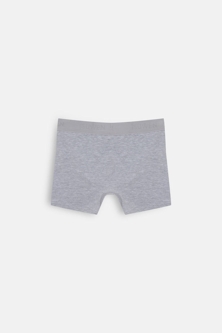 Gray / Gray Men 2P Cotton Comfort Suwen Elastic Boxer