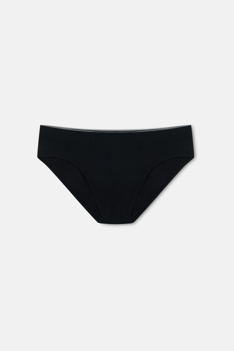 Siyah Smart Cotton Erkek Modal Slip Külot