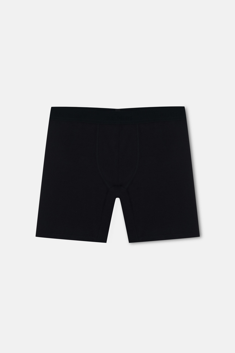 Siyah Authantic Erkek Mikro Modal Uzun Paça Boxer
