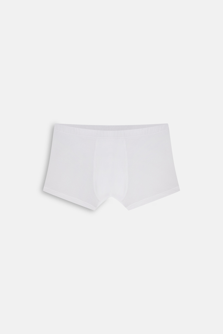 Beyaz Pure Erkek Pamuklu Boxer