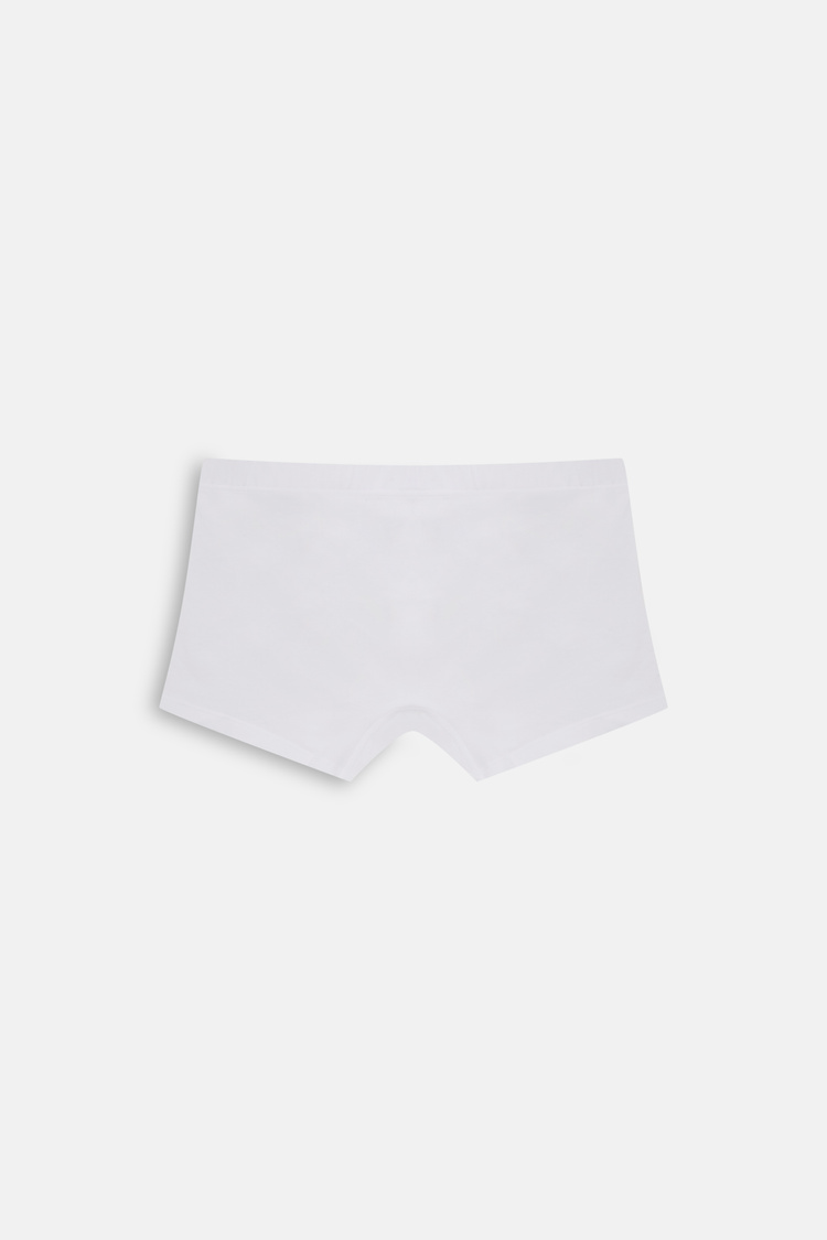 Beyaz Pure Erkek Pamuklu Boxer