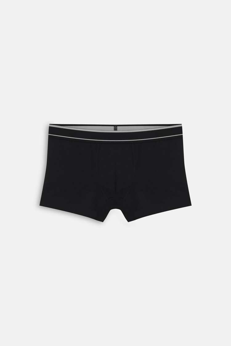 Siyah Sport Erkek Pamuklu Boxer