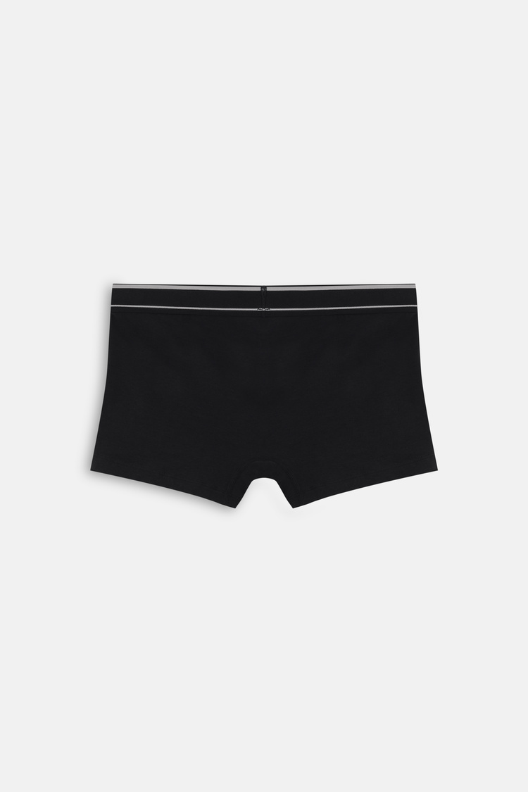 Siyah Sport Erkek Pamuklu Boxer