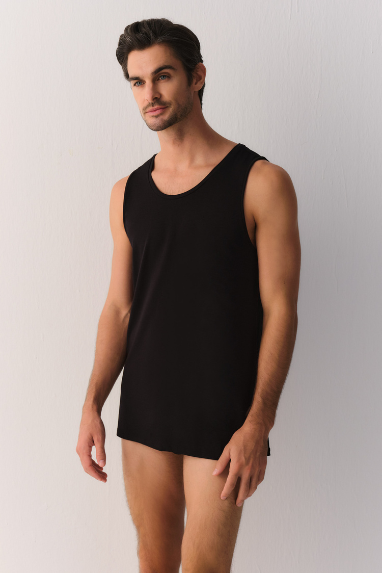 Siyah Smart Cotton Modal Atlet