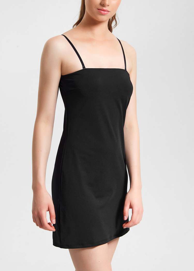 Black Strapless Chemise