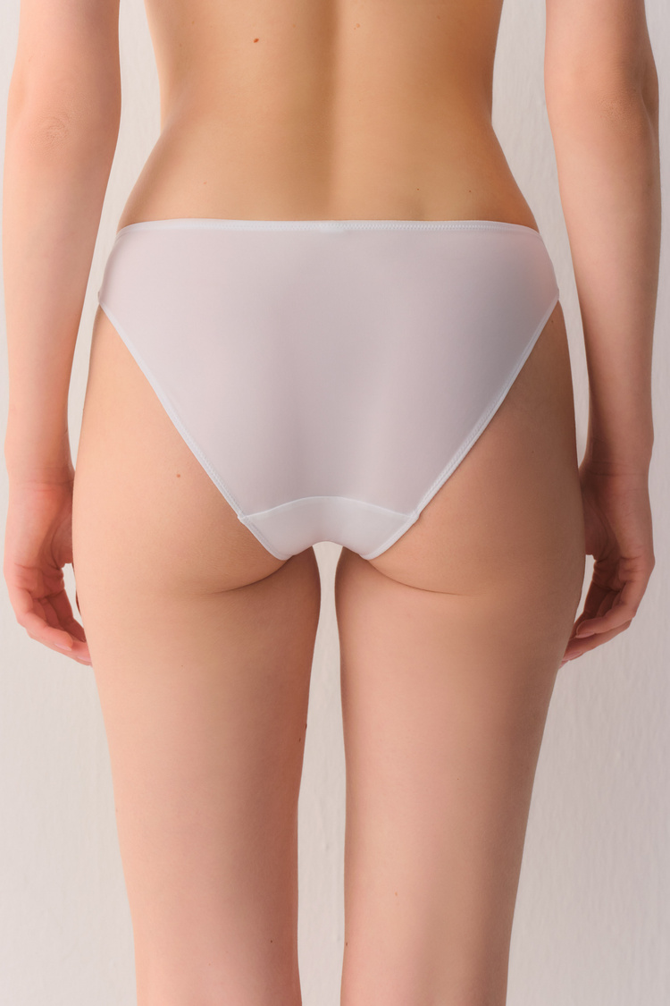 Beyaz New Heritage Dantelli Slip Külot