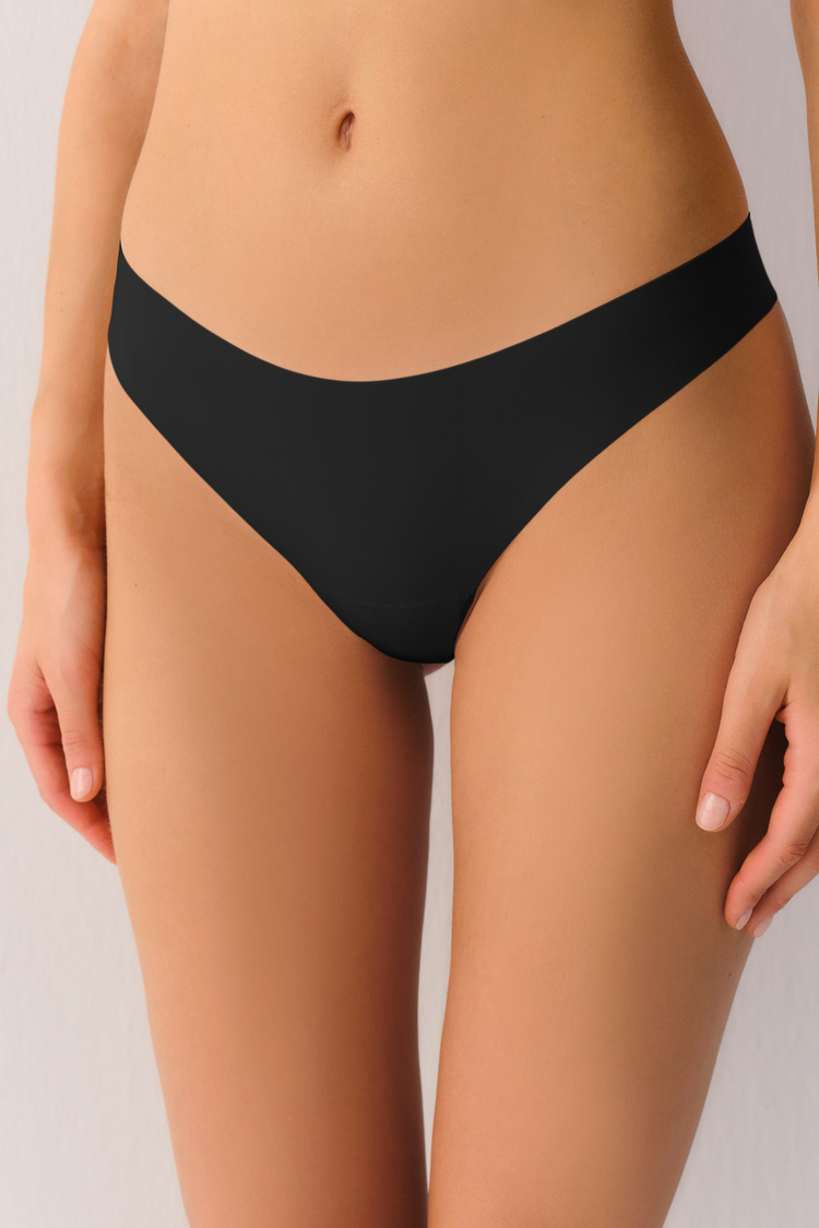 Siyah Contour Deluxe Brazilian String Külot