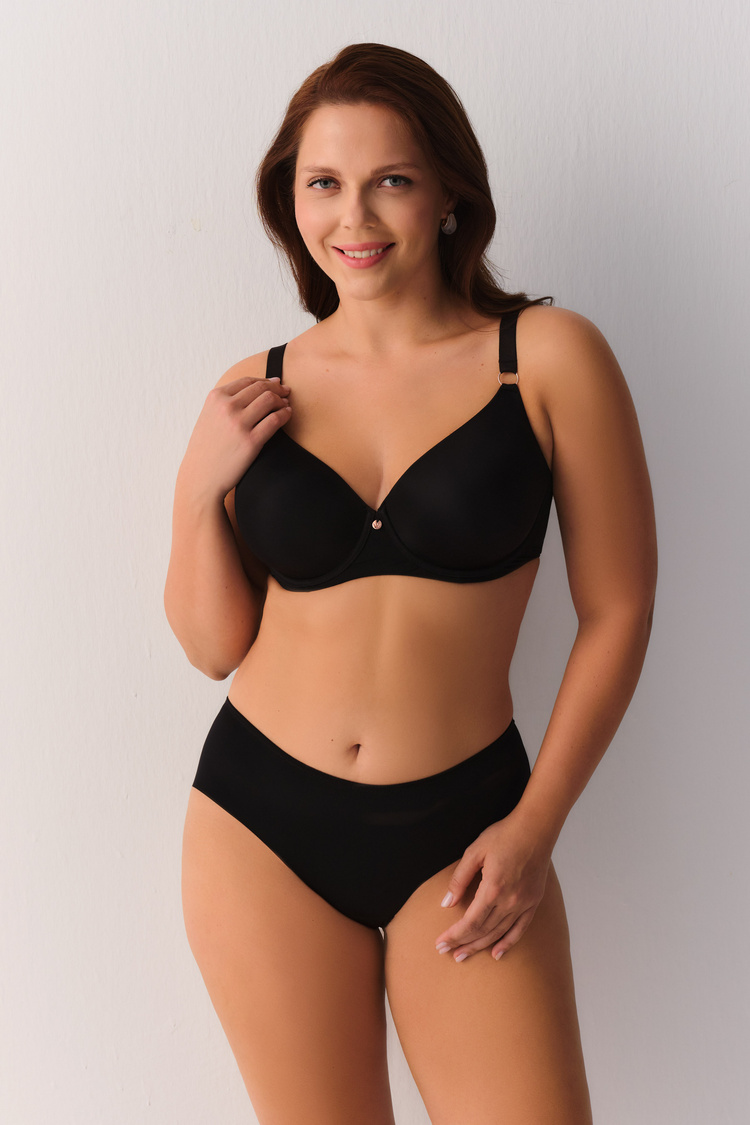 Siyah Contour Deluxe Midi Slip Külot