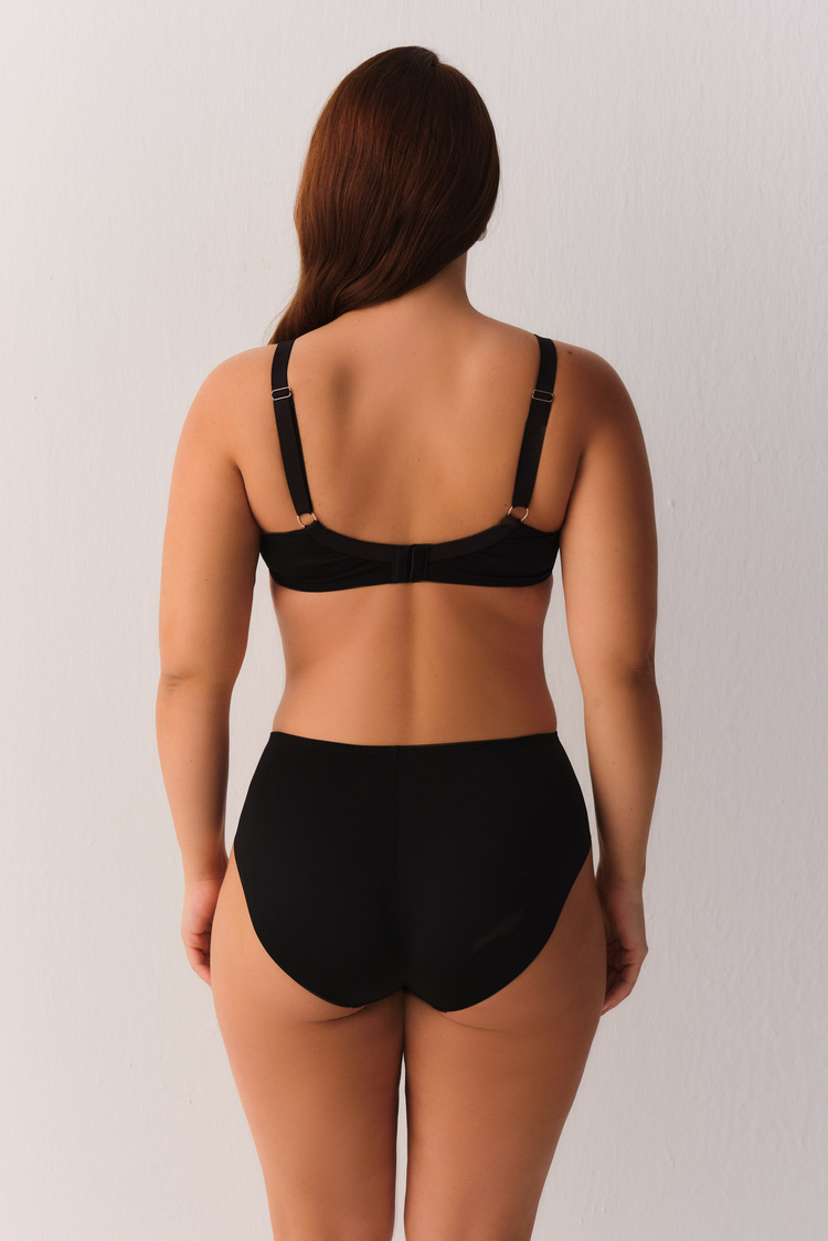 Siyah Contour Deluxe Midi Slip Külot