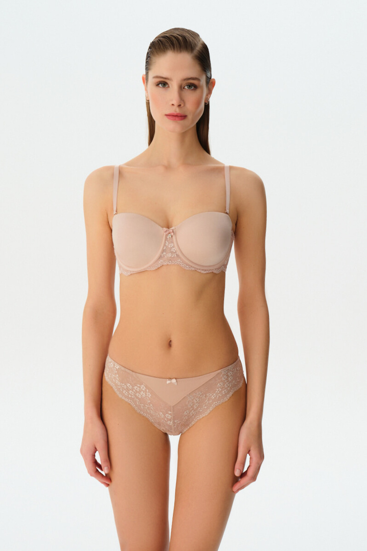 Capuccino Linda Lace Strapless