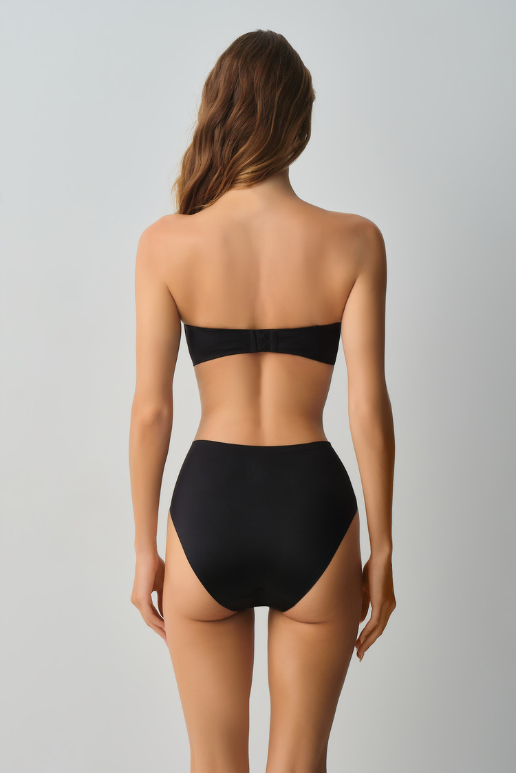 Siyah Ivy Light Secret Straplez Lazer Kesim İz Bırakmayan Toparlayıcı Sütyen
