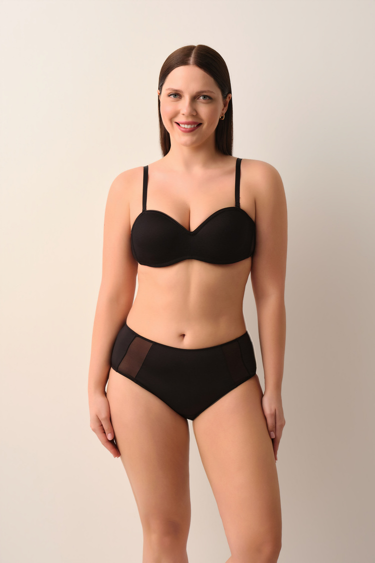 Black Diana Shaping Form Strapless Bra