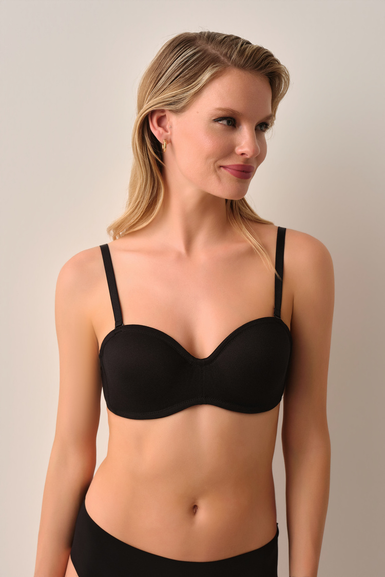 Black Diana Shaping Form Strapless Bra