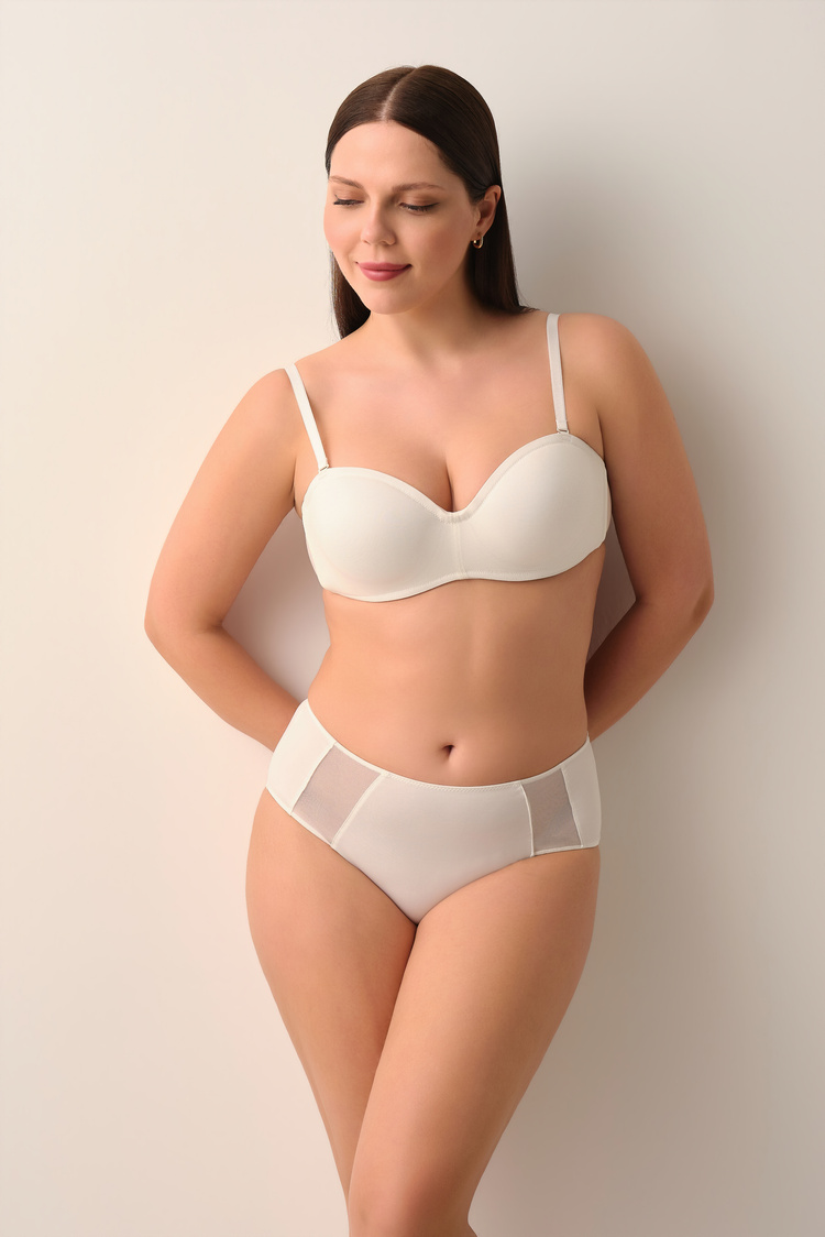 Ecru Diana Shaping Form Strapless Bra