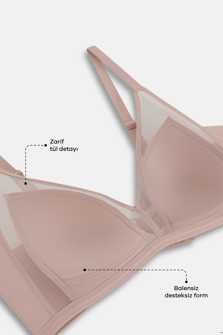 Visone Invisible Tulle Bra