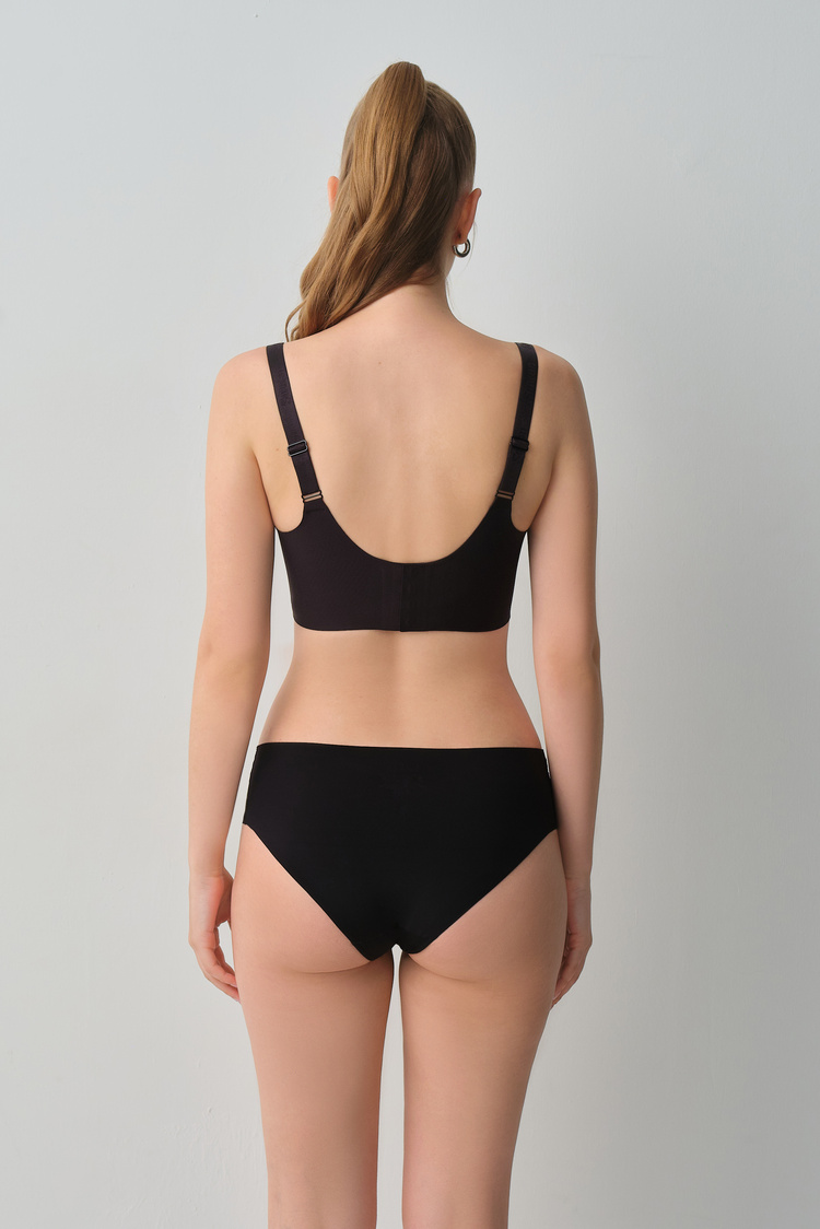 Black Invisible Control Bra
