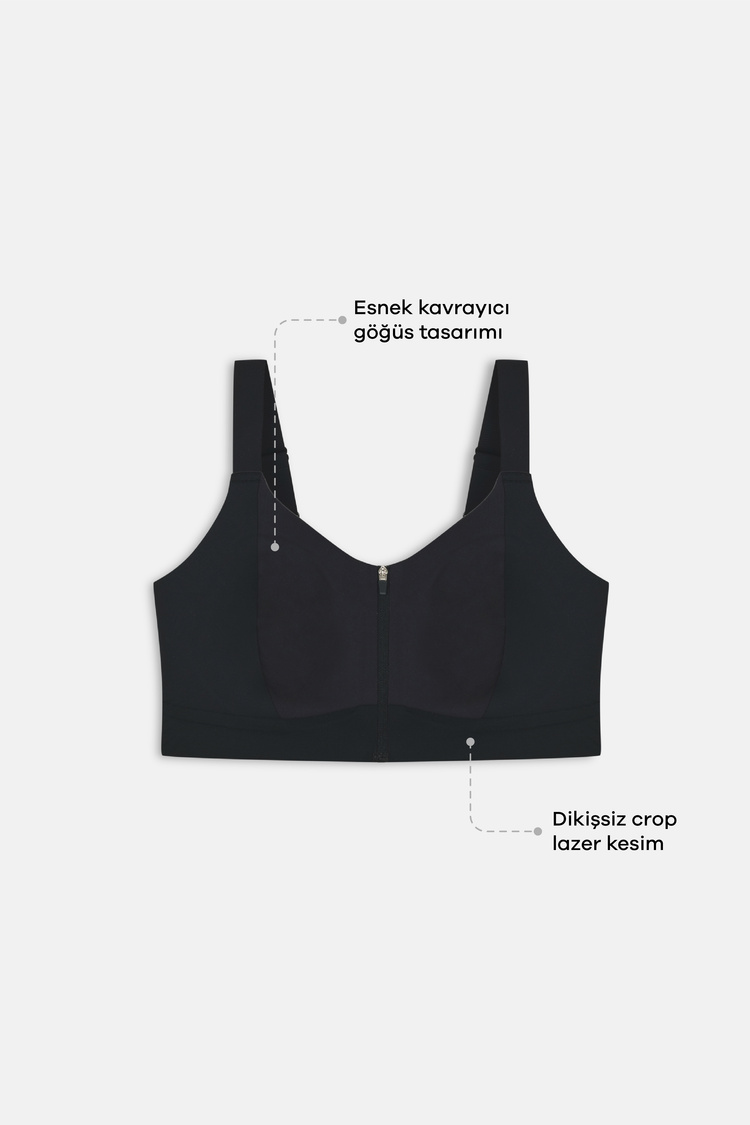 Black Invisible Multifunctional Bra
