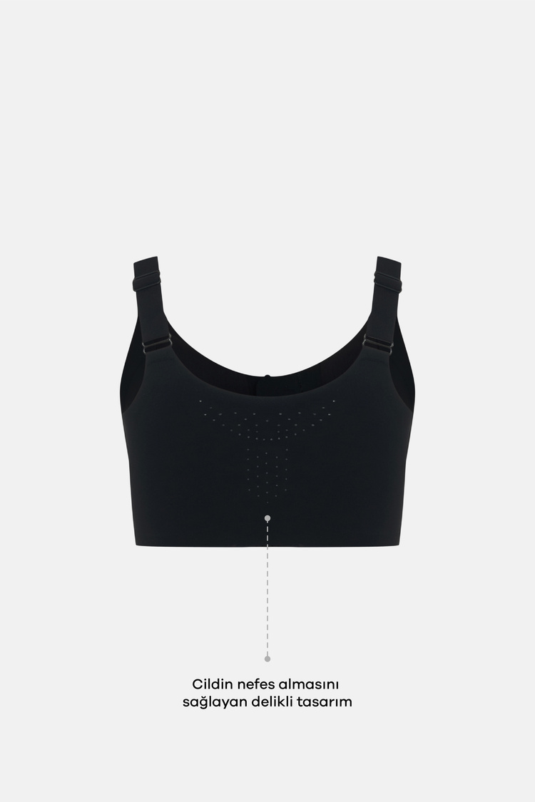 Black Invisible Multifunctional Bra