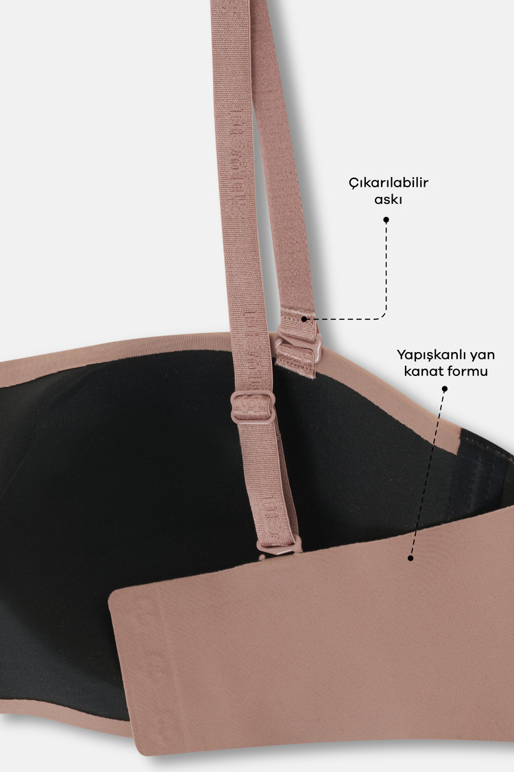 Nude Invisible Hold Up Strapless Bra