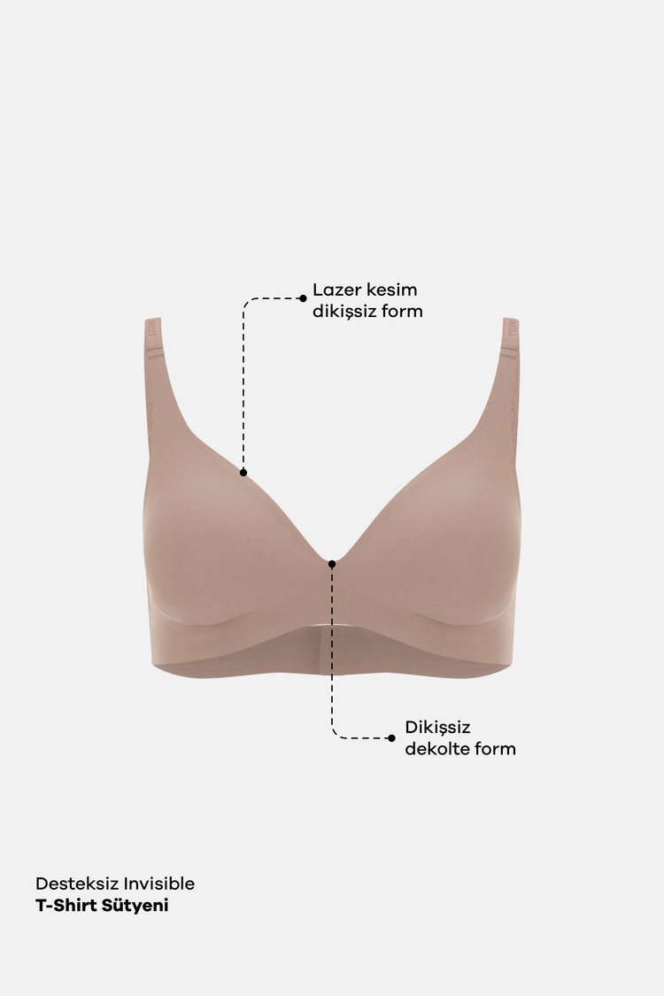 Nude Invisible Plunge Bra