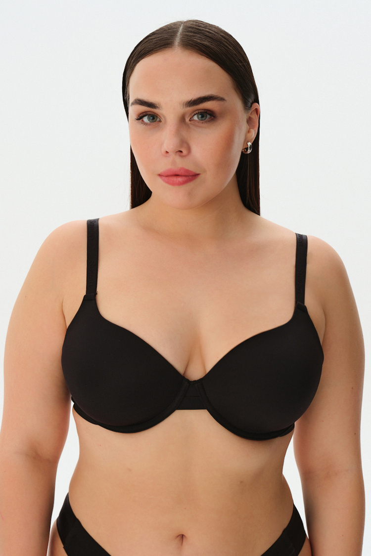 Black Cathy Balconette Bra
